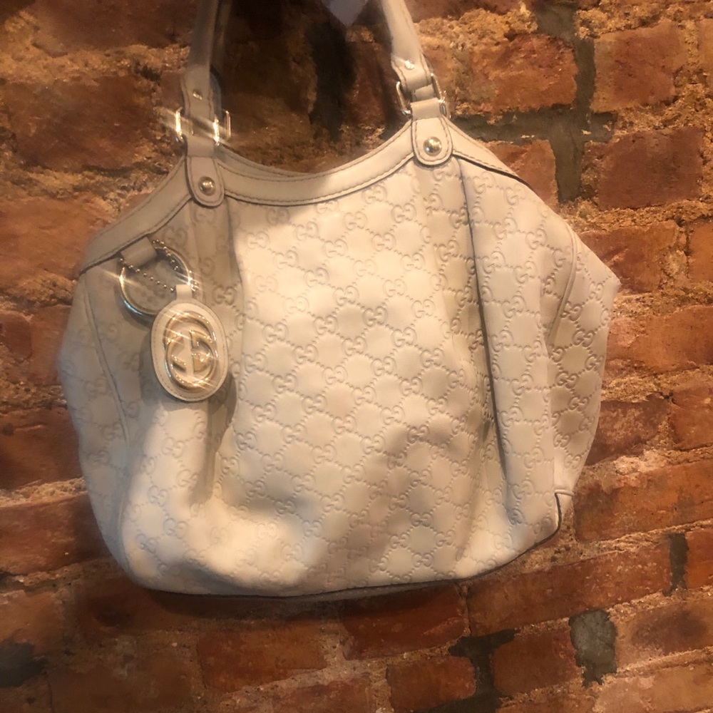 Gucci Sukey Guccissima Tote Black Leather Hobo Bag